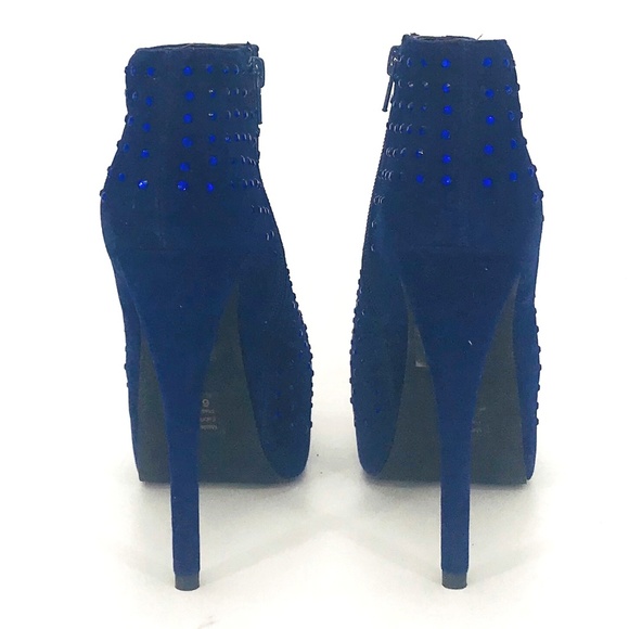Wild Pair Evie Rhinestone Platform Heels Size 6.5 - Picture 6 of 7